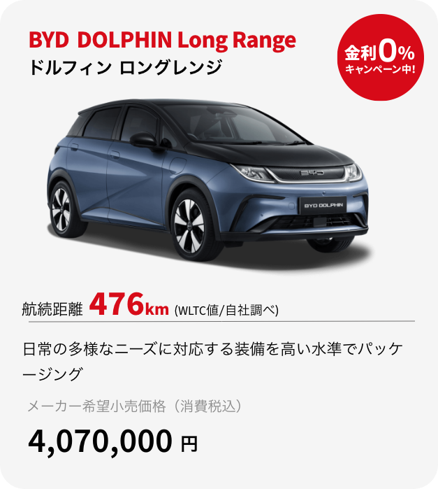 BYD DOLPHIN long Rangeの説明文